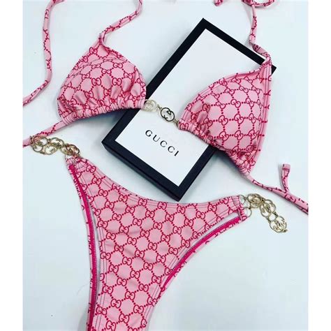 gucci swimming|gucci bikini swimsuit.